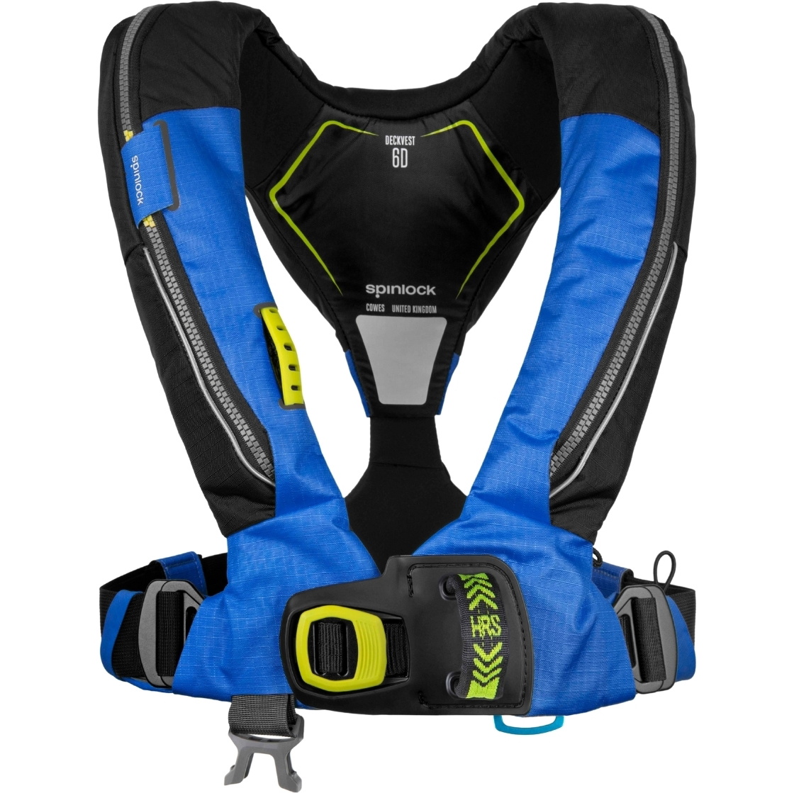 2026 Spinlock Deckvest 6D 170N Lifejacket with HRS System DWLJH6D - Blue
